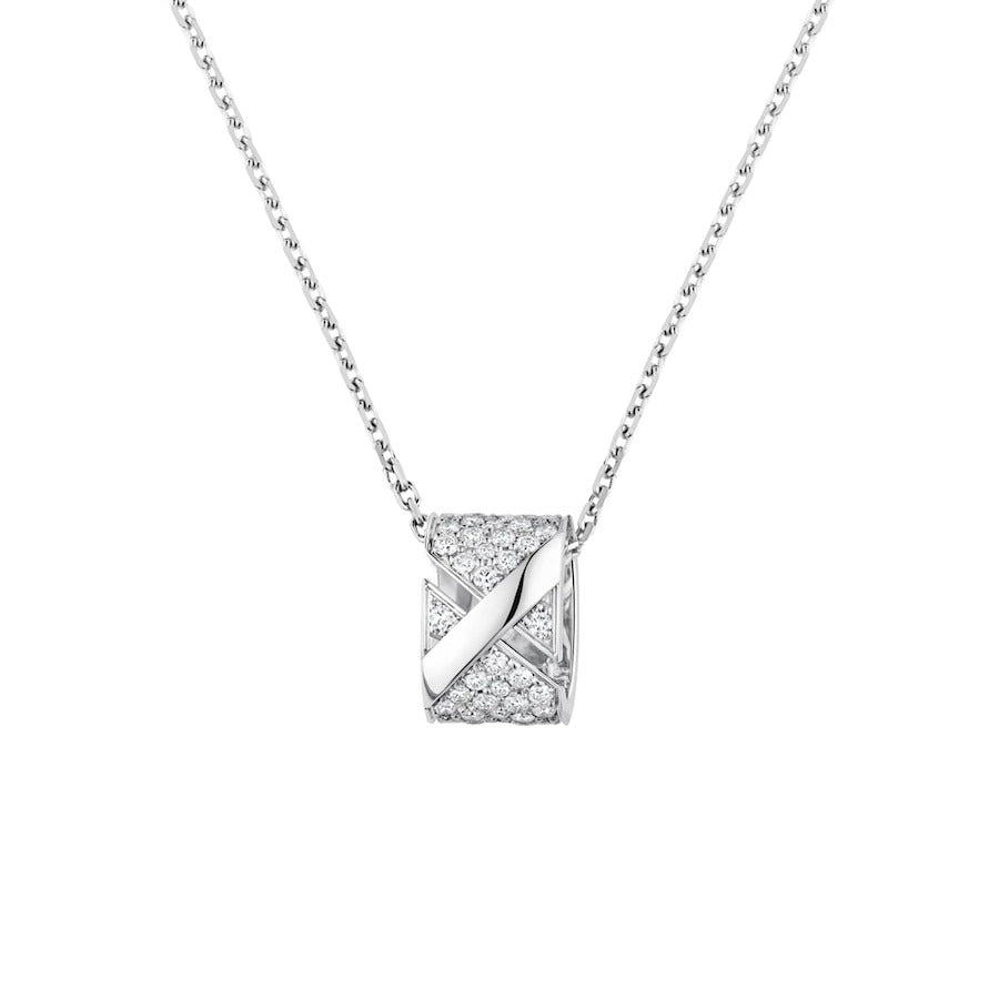 Aura LIENS EVIDENCE DIAMOND PAVED NECKLACE