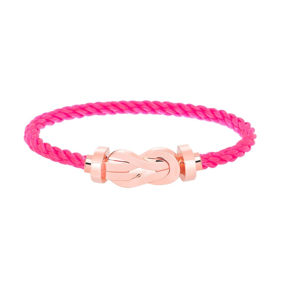 Aura CHANCE LARGE 8 FIGURE BUCKLE NO DIAMOND BRACELET ROSE GOLD