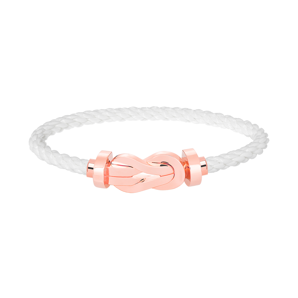 Aura CHANCE LARGE 8 FIGURE BUCKLE NO DIAMOND BRACELET ROSE GOLD