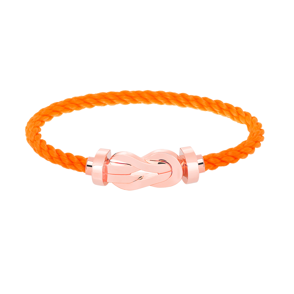 Aura CHANCE LARGE 8 FIGURE BUCKLE NO DIAMOND BRACELET ROSE GOLD
