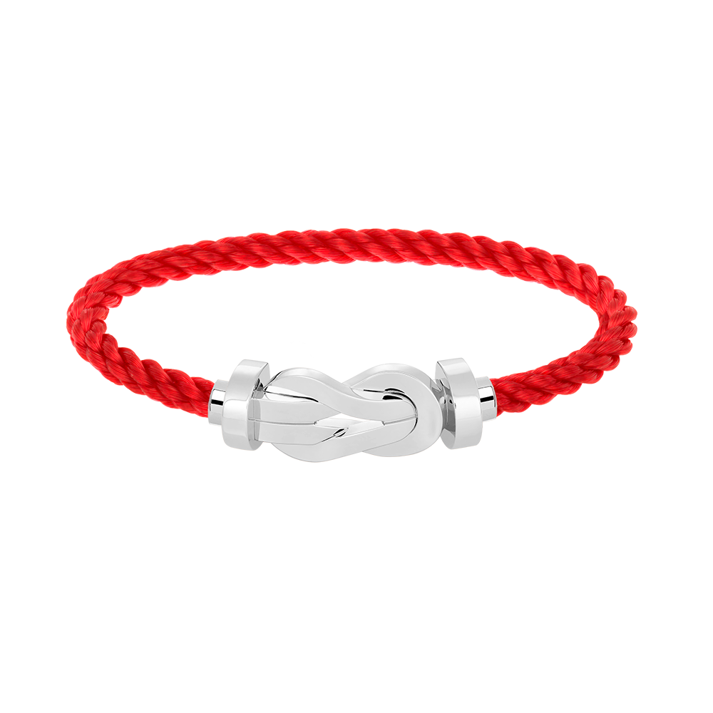 Aura CHANCE LARGE 8 FIGURE BUCKLE NO DIAMOND BRACELET SILVER