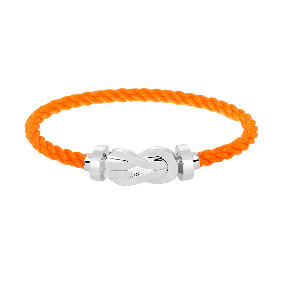 Aura CHANCE LARGE 8 FIGURE BUCKLE NO DIAMOND BRACELET SILVER