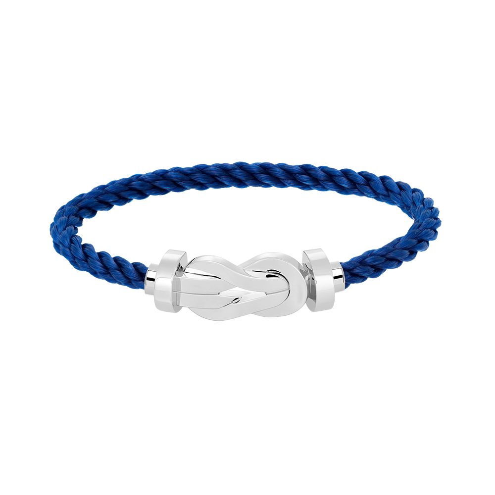Aura CHANCE LARGE 8 FIGURE BUCKLE NO DIAMOND BRACELET SILVER