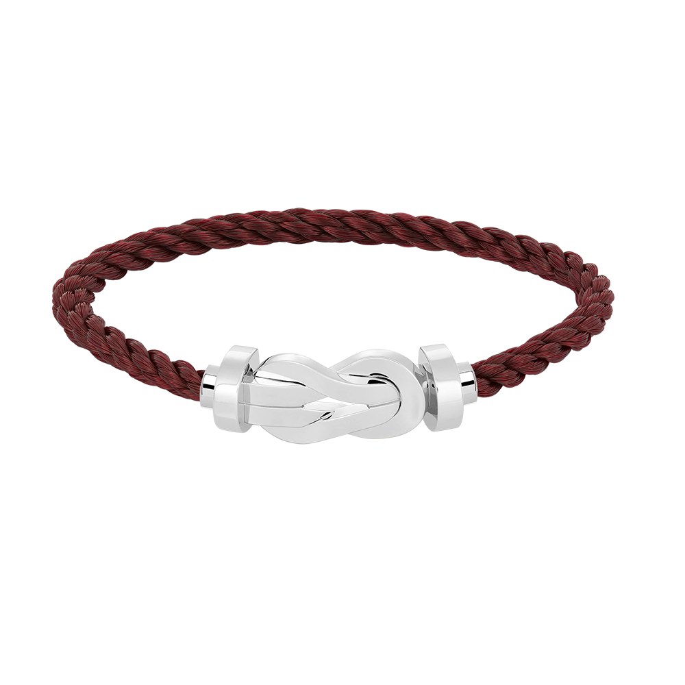 Aura CHANCE LARGE 8 FIGURE BUCKLE NO DIAMOND BRACELET SILVER