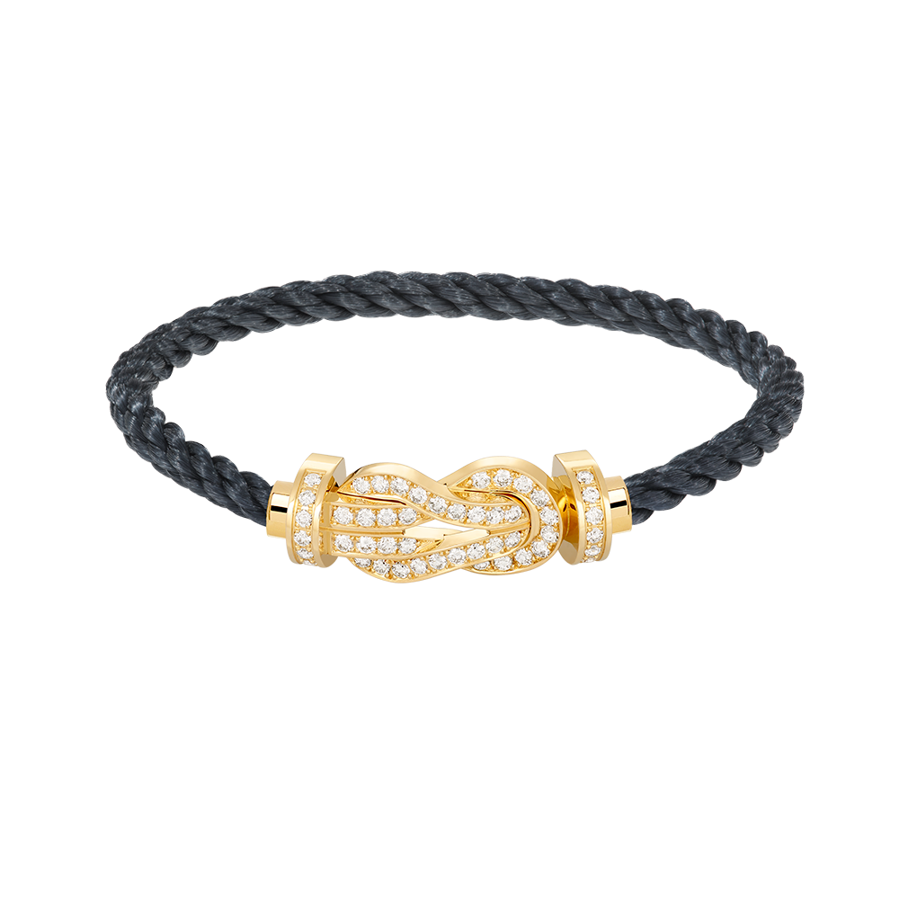 Aura CHANCE LARGE 8 FIGURE BUCKLE FULLDIAMOND BRACELET GOLD