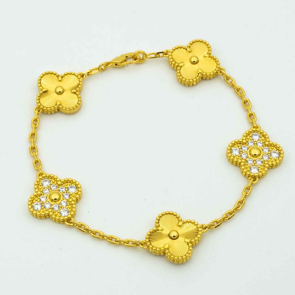 [Aura ]New  CLOVER 5 MOTIF LASER BRACELET COLLECTION
