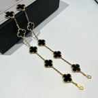 [Aura ]New CLOVER 5 MOTIF ONYXS BRACELET COLLECTION