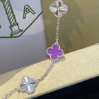 [Aura ]Neue CLOVER 5 MOTIV VIOLETT ARMBAND KOLLEKTION