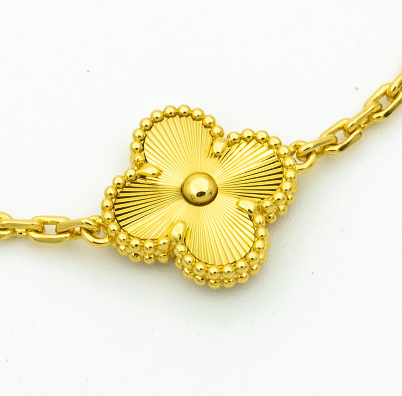 [Aura ]New  CLOVER 5 MOTIF LASER BRACELET COLLECTION
