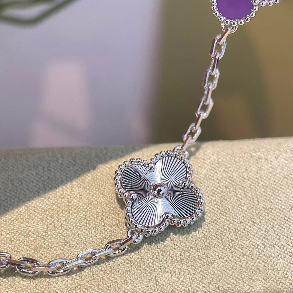 [Aura ]Neue CLOVER 5 MOTIV VIOLETT ARMBAND KOLLEKTION