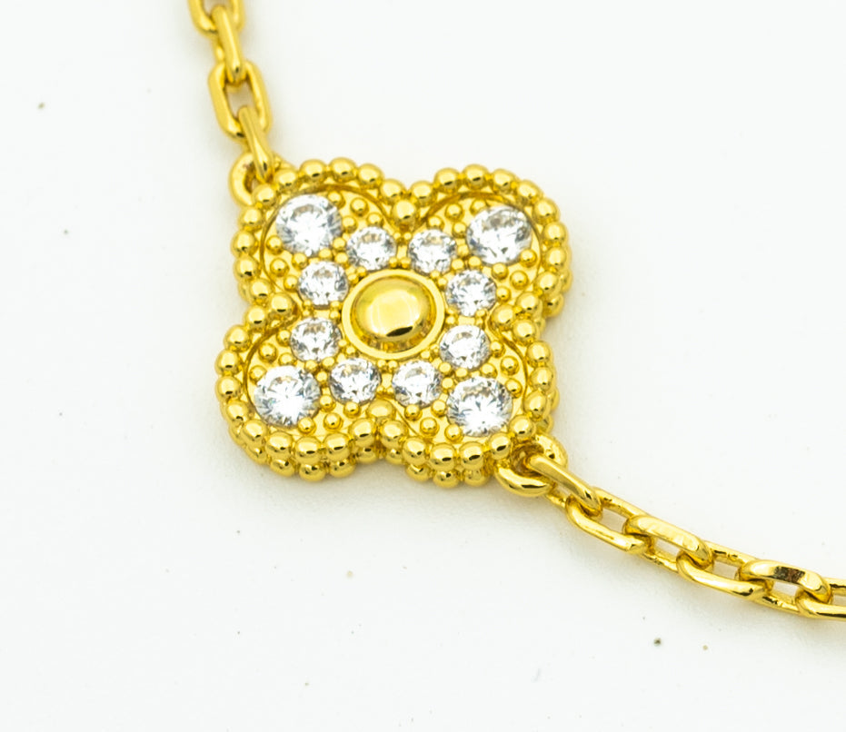 [Aura ]New  CLOVER 5 MOTIF LASER BRACELET COLLECTION
