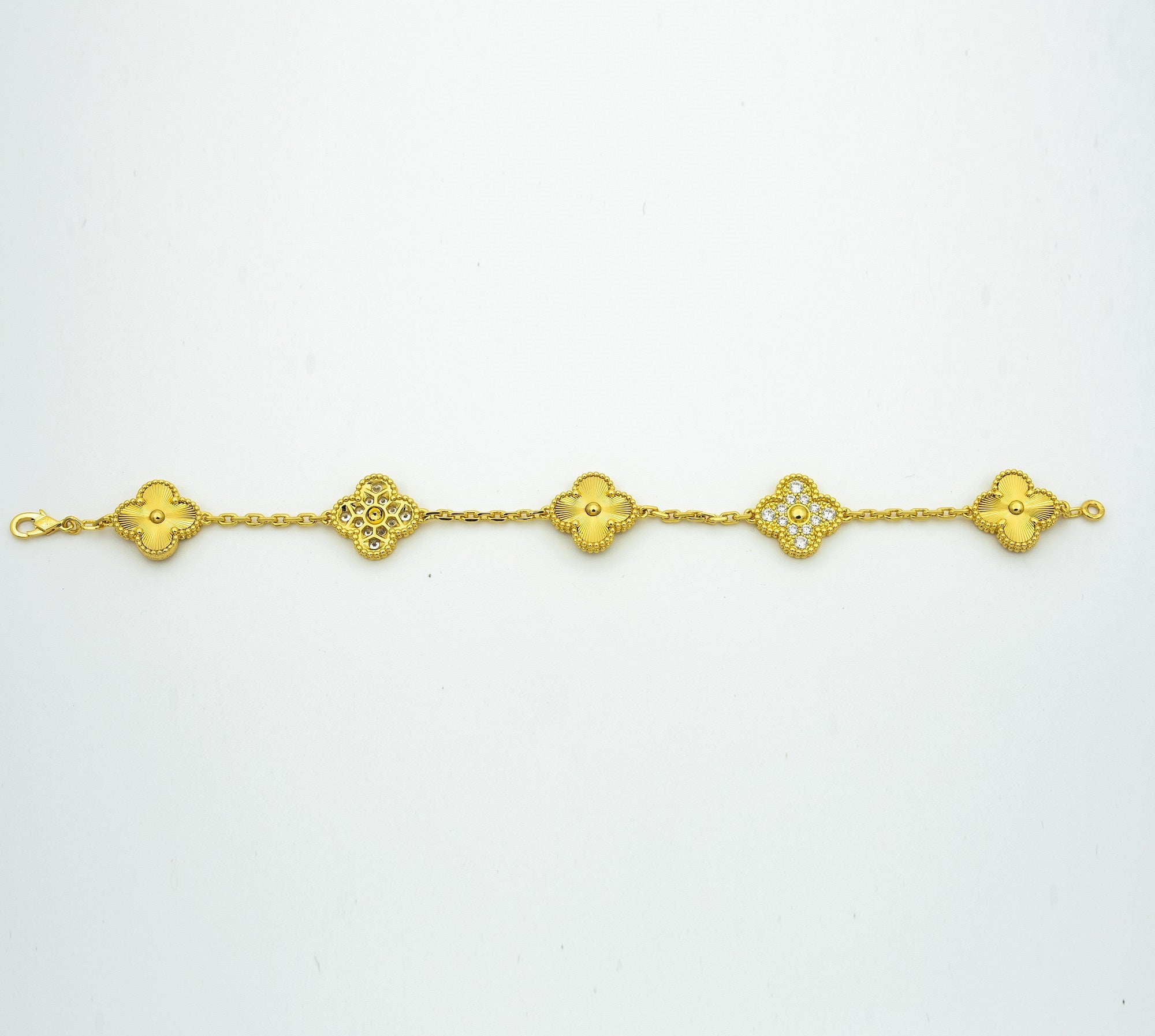 [Aura ]New  CLOVER 5 MOTIF LASER BRACELET COLLECTION