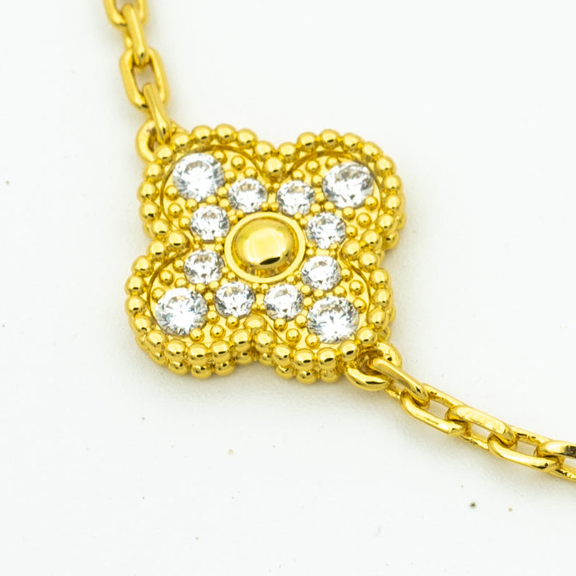 [Aura ]New  CLOVER 5 MOTIF LASER BRACELET COLLECTION