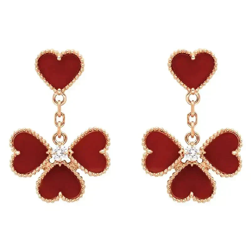 Aura SWEET CLOVER CARNELIAN EARRINGS