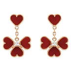 Aura SWEET CLOVER CARNELIAN EARRINGS