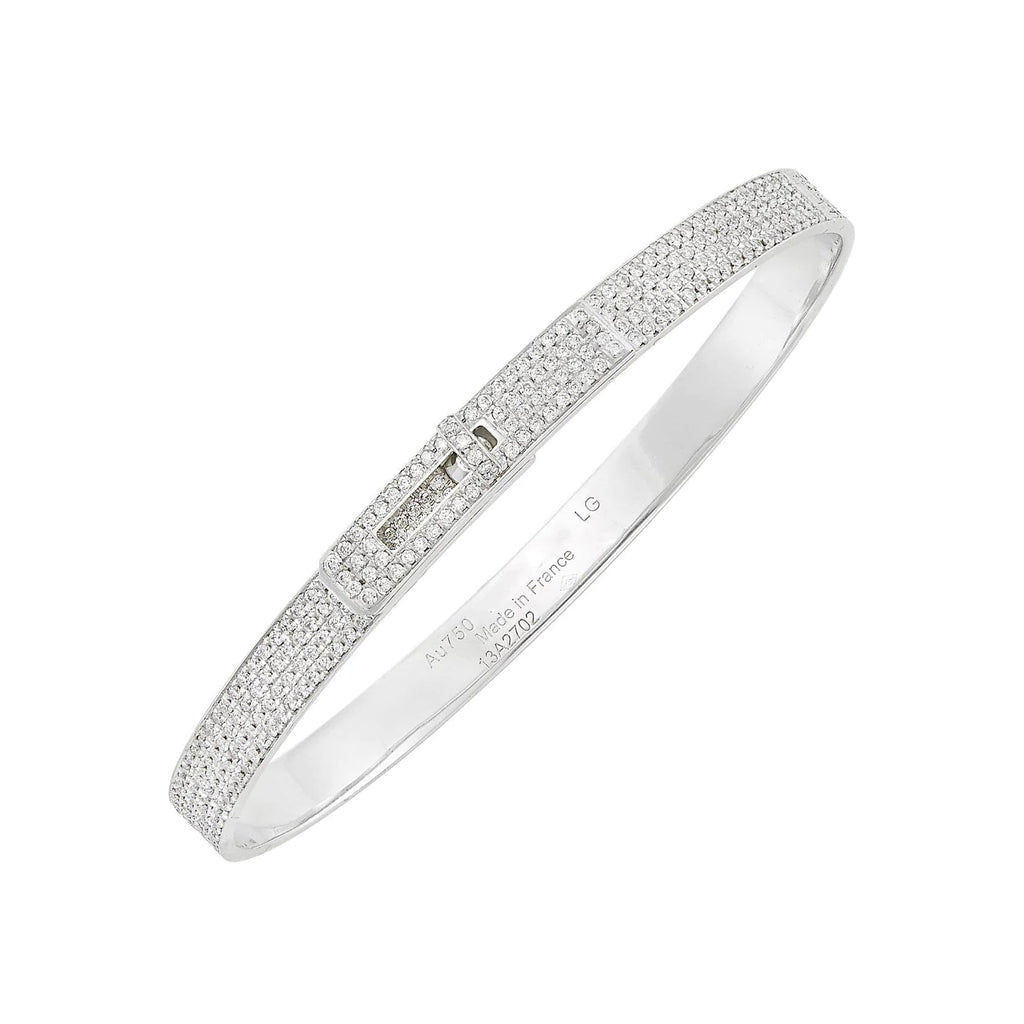 Aura HM KELLY ARMBAND IN SILBER MIT VOLLSTÄNDIGEM PAVE-DIAMANTEN