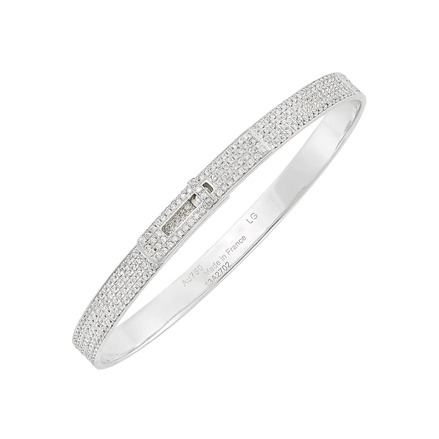 Aura HM KELLY ARMBAND IN SILBER MIT VOLLSTÄNDIGEM PAVE-DIAMANTEN