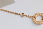 Aura LOVE NECKLACE ADJUSTABLE ROSE GOLD 2 DIAMOND