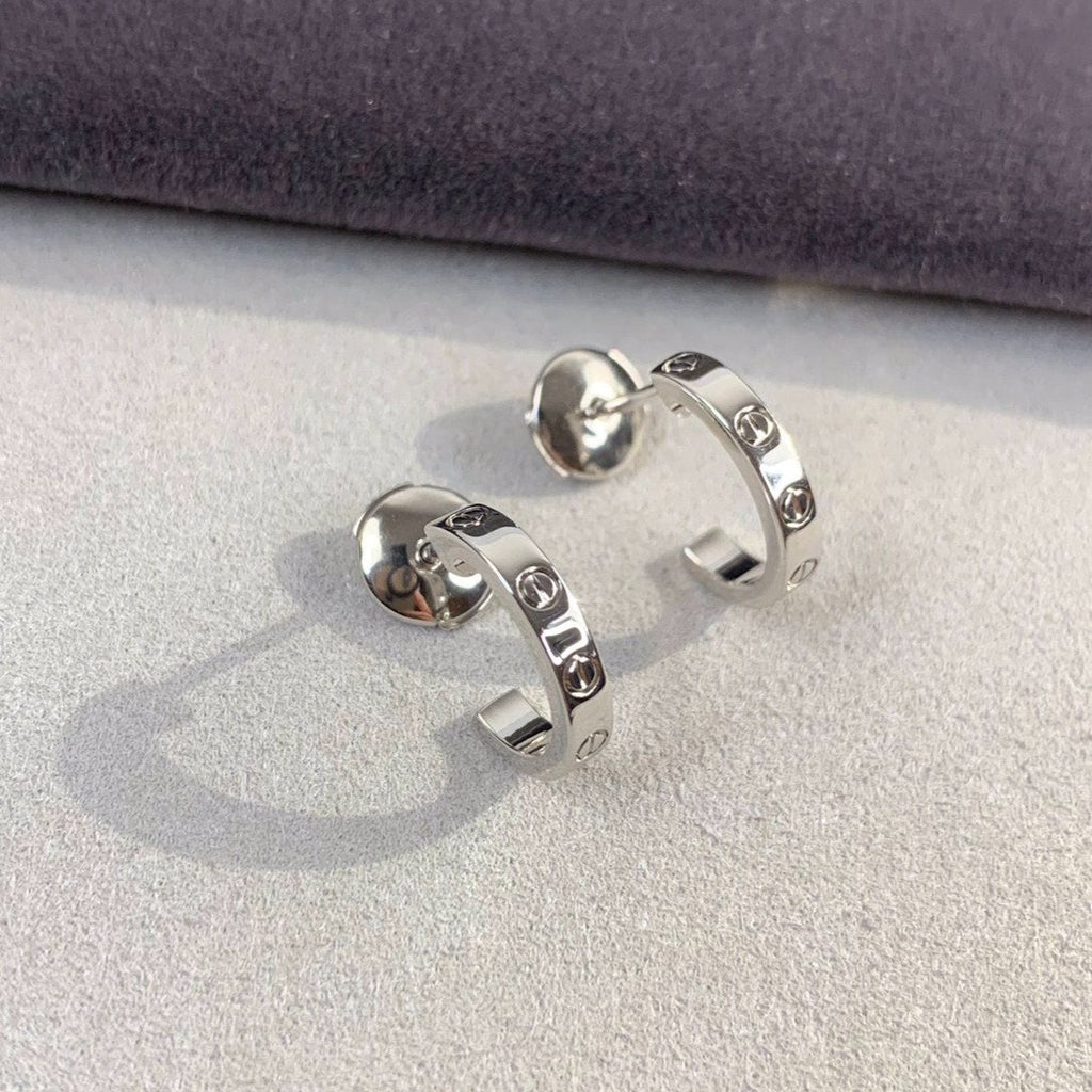 Aura LOVE EARRINGS 2.65MM SILVER