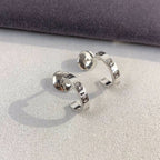 Aura LOVE EARRINGS 2.65MM SILVER