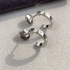 Aura LOVE EARRINGS 2.65MM SILVER