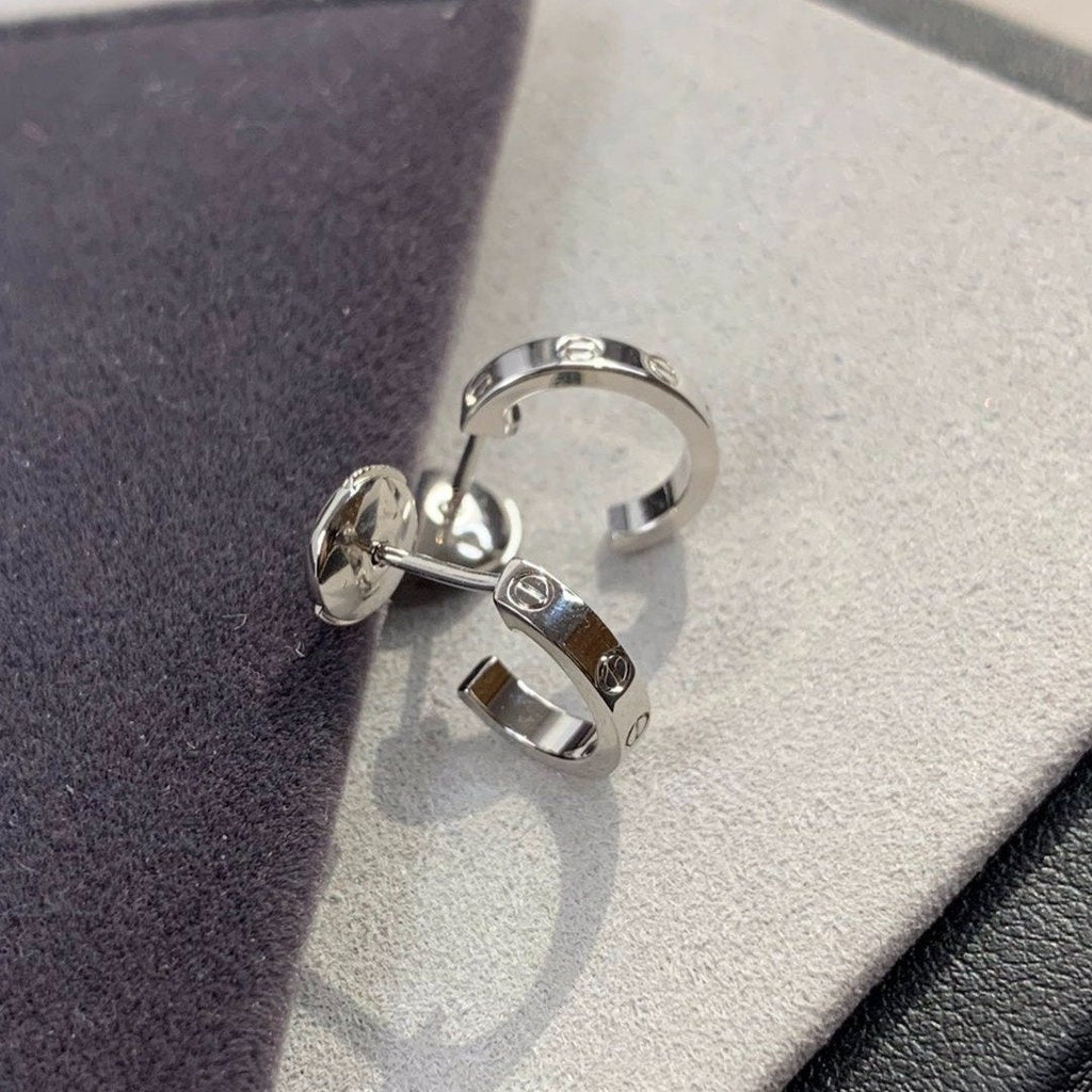 Aura LOVE EARRINGS 2.65MM SILVER