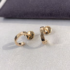 Aura LOVE EARRINGS 2.65MM PINK GOLD