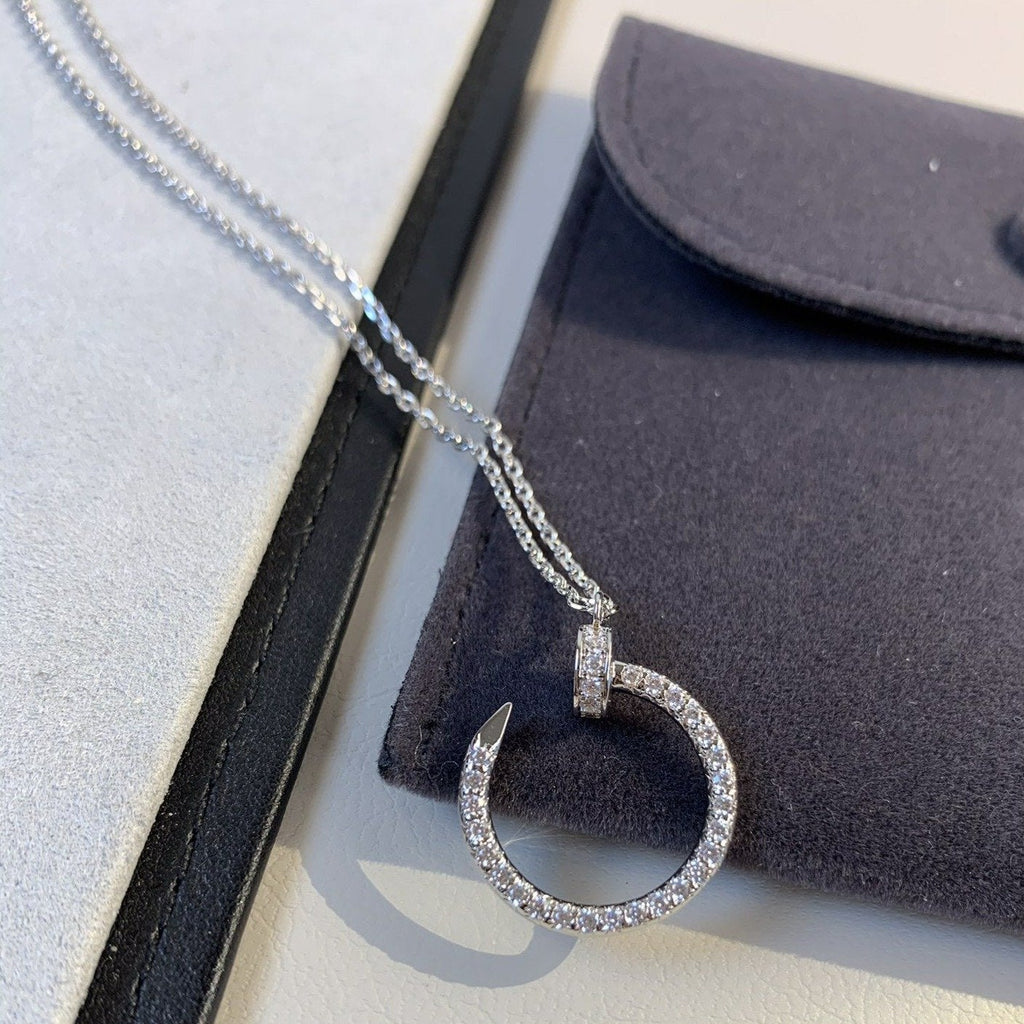 Aura JUSTE NECKLACE SILVER DIAMONDS