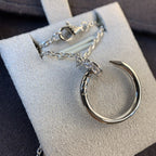 Aura JUSTE NECKLACE SILVER DIAMONDS