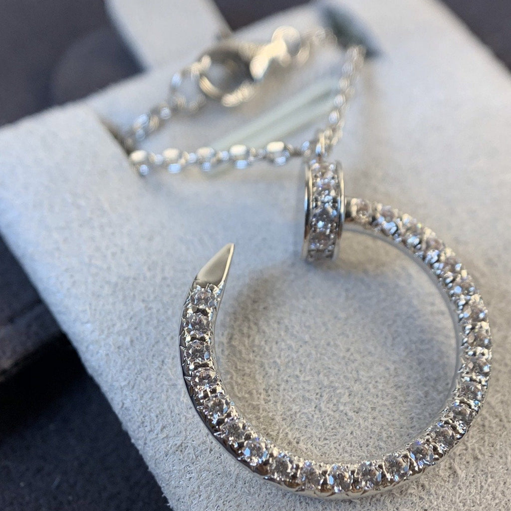 Aura JUSTE NECKLACE SILVER DIAMONDS