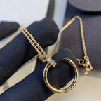 Aura JUSTE NECKLACE PINK GOLD DIAMONDS
