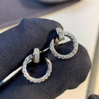 Aura JUSTE EARRINGS SILVER DIAMONDS