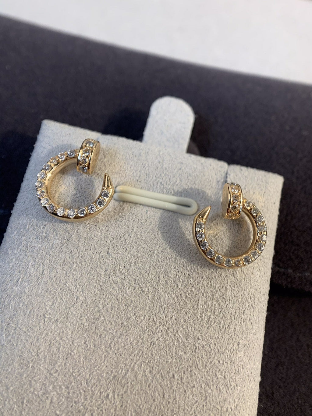 Aura JUSTE OHRRINGE GOLD DIAMANTEN
