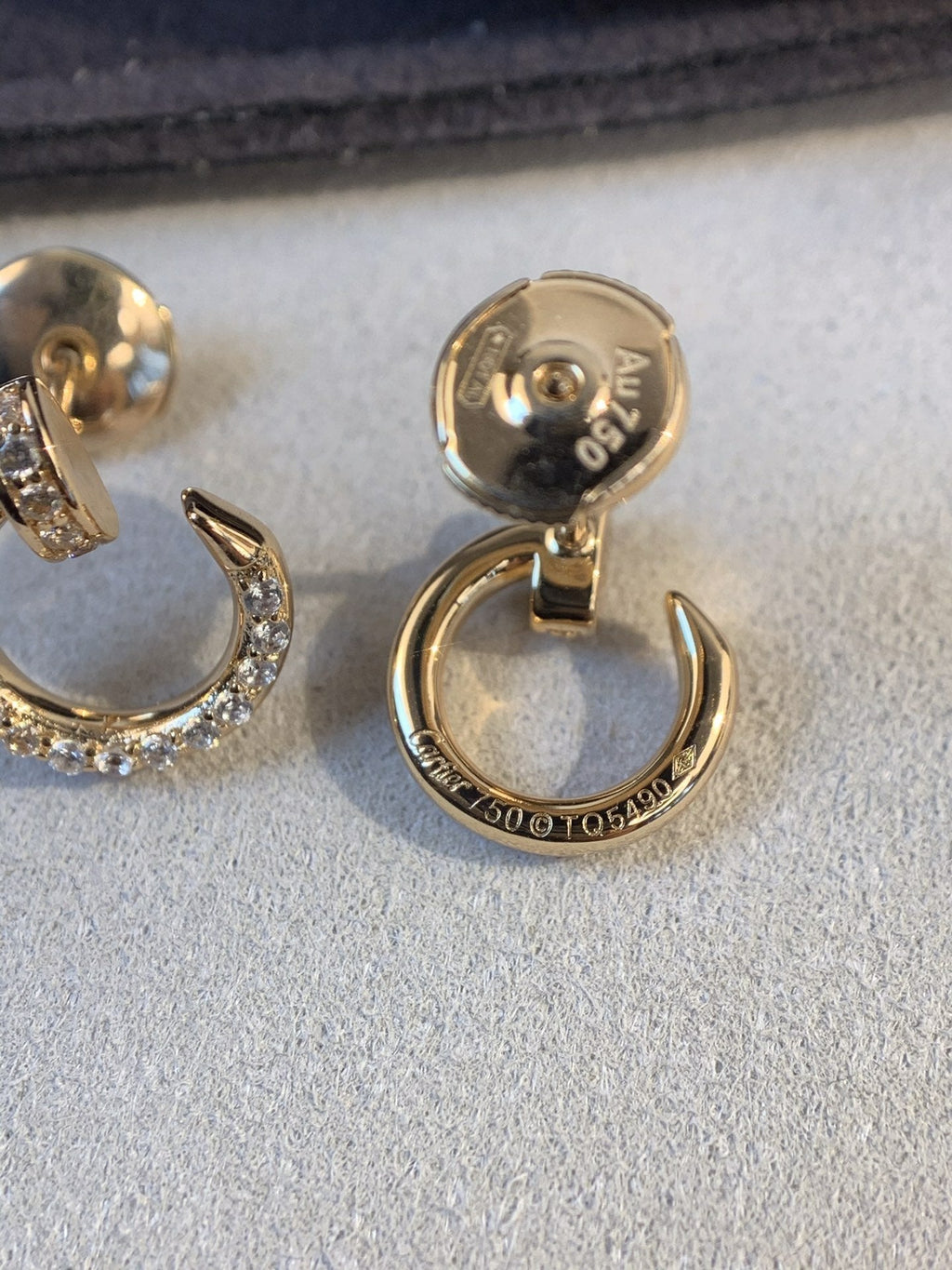 Aura JUSTE OHRRINGE GOLD DIAMANTEN