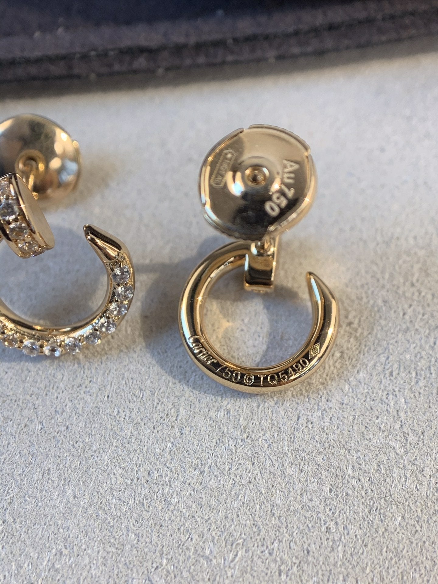 Aura JUSTE EARRINGS GOLD DIAMONDS