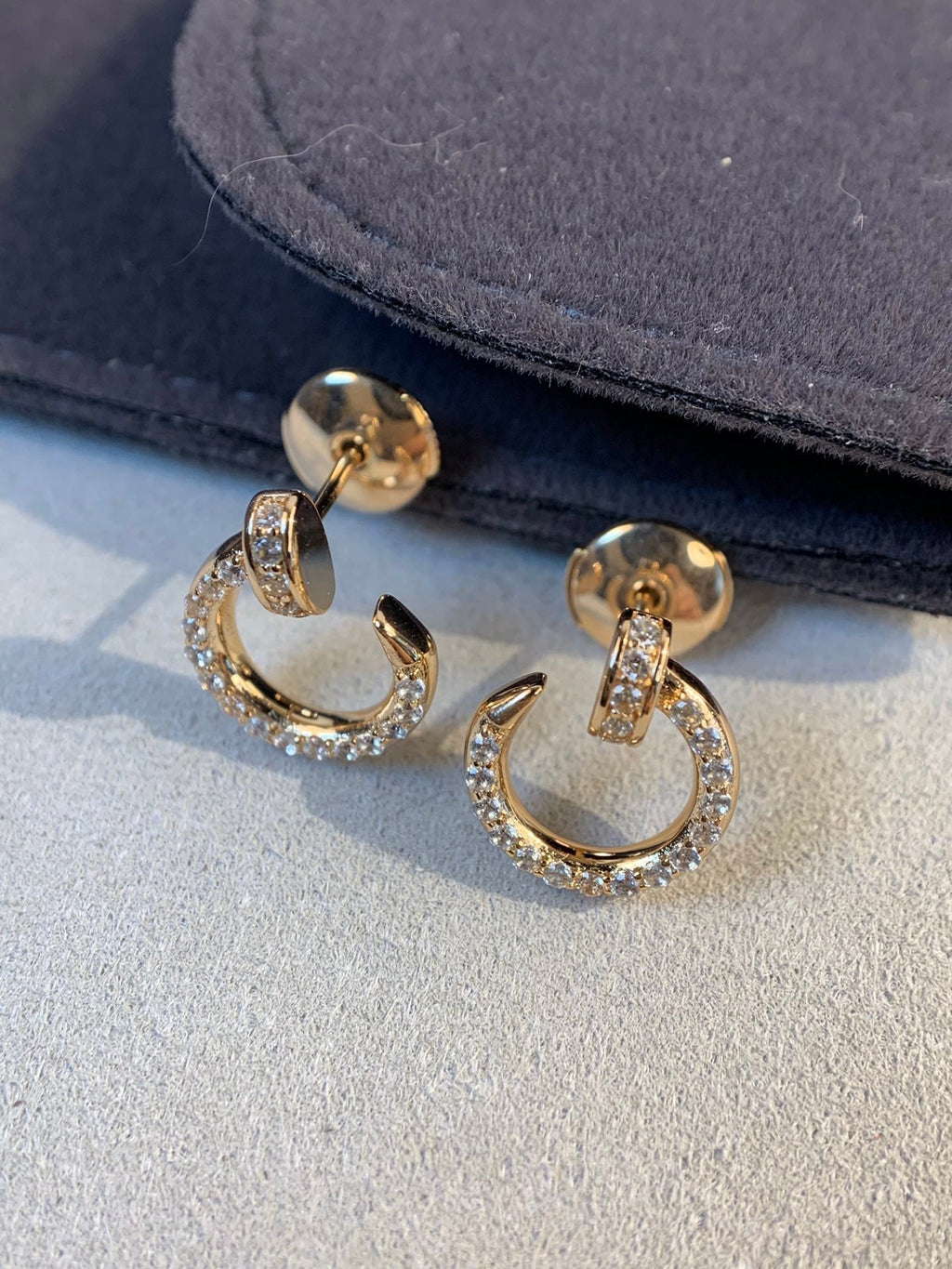 Aura JUSTE OHRRINGE GOLD DIAMANTEN