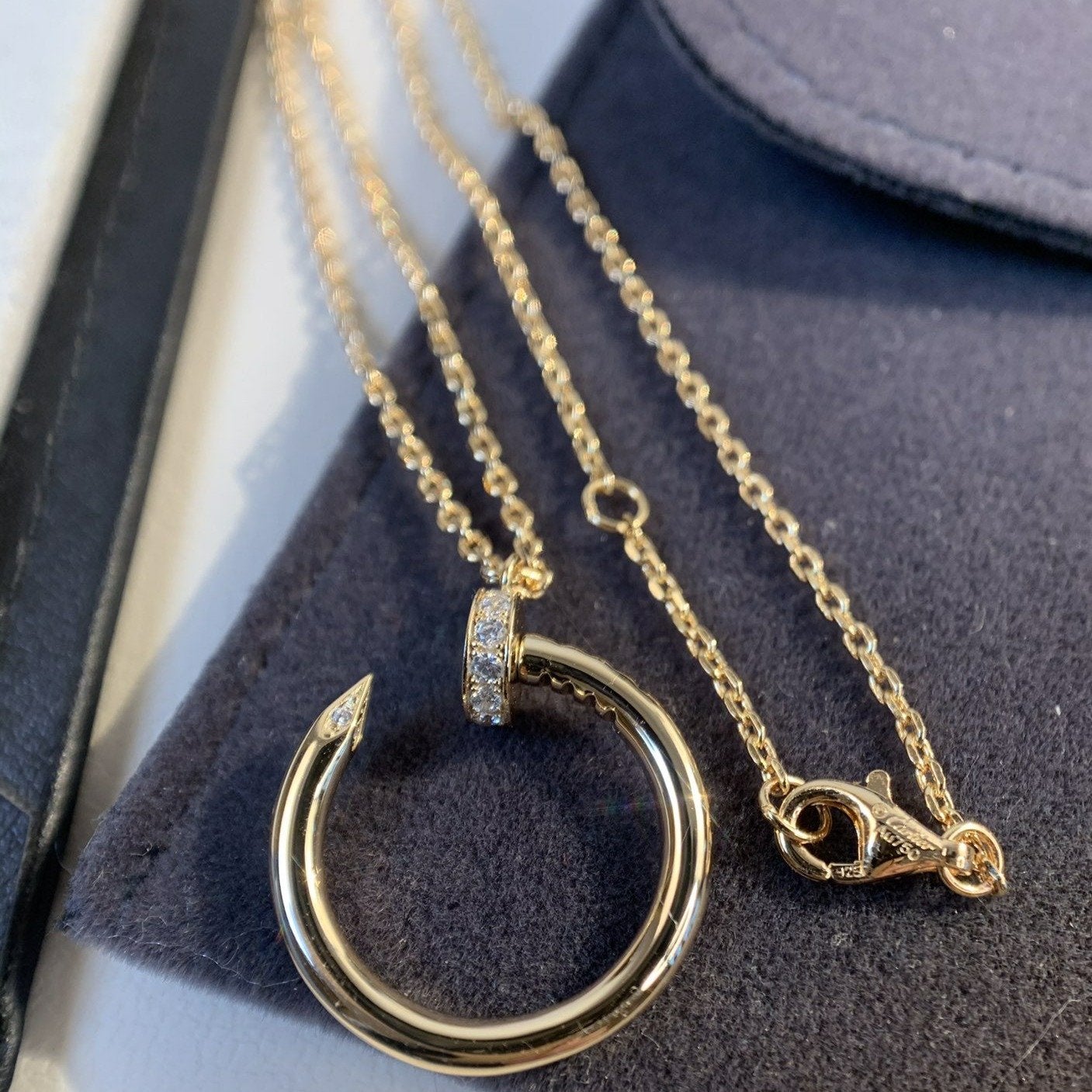 Aura JUSTE NECKLACE PINK GOLD