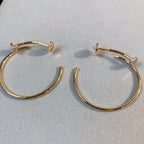 Aura JUSTE EARRINGS GOLD DIAMONDS 1.8MM