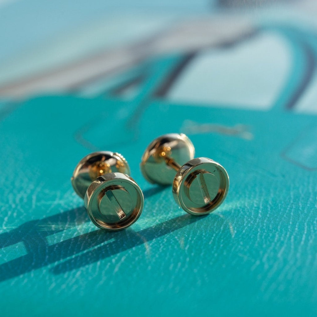 Aura LOVE EARRINGS PINK GOLD 10MM