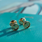 Aura LOVE EARRINGS PINK GOLD 10MM