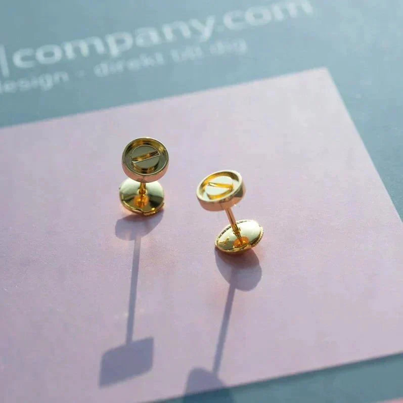 Aura LOVE EARRINGS GOLD 10MM