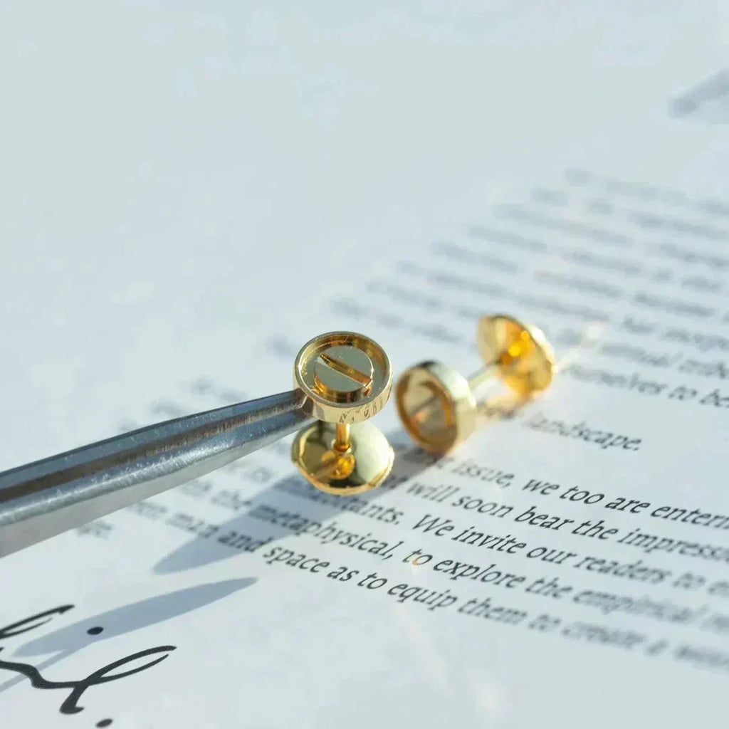 Aura LOVE EARRINGS GOLD 10MM