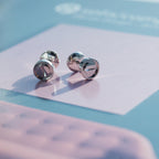 Aura LOVE EARRINGS SILVER 10MM