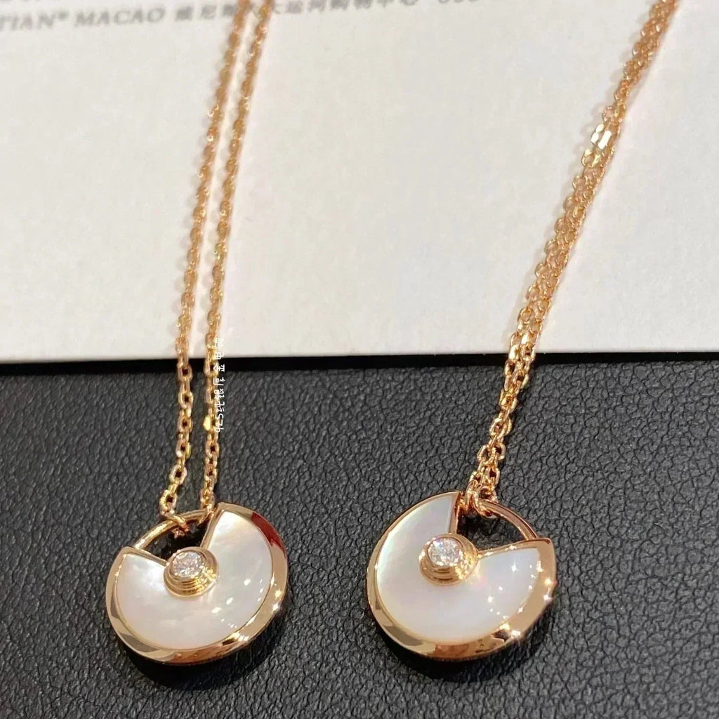 Aura AMULETTE ROSE GOLD MOP NECKLACE