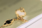 Aura CLOVER OHRRINGE GOLD ONYX PERLMUTT 3 MOTIVE