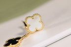 Aura CLOVER OHRRINGE GOLD ONYX PERLMUTT 3 MOTIVE