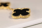 Aura CLOVER OHRRINGE GOLD ONYX PERLMUTT 3 MOTIVE