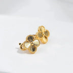 Aura CLOVER MEDIUM 1 MOTIFS LASER EARRINGS