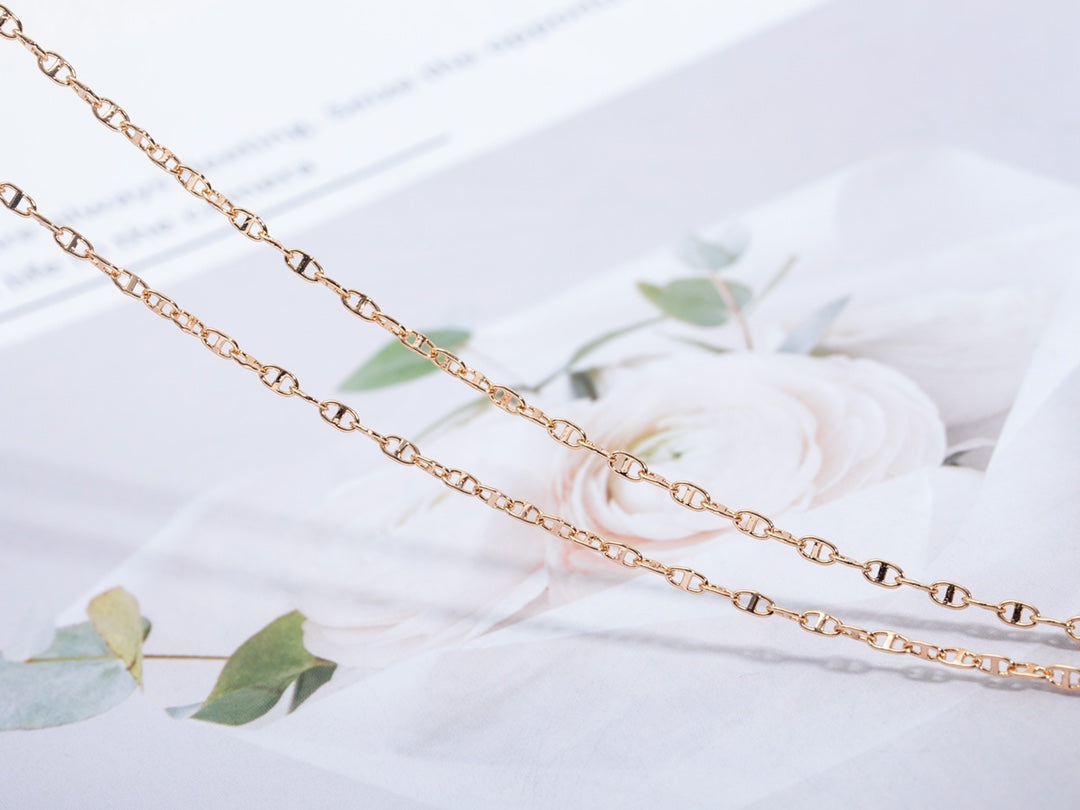 Aura ECHAPPEE NECKLACE PINK GOLD
