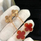 Aura CLOVER 2 MOTIV LASER CARNELIAN OHRRINGE